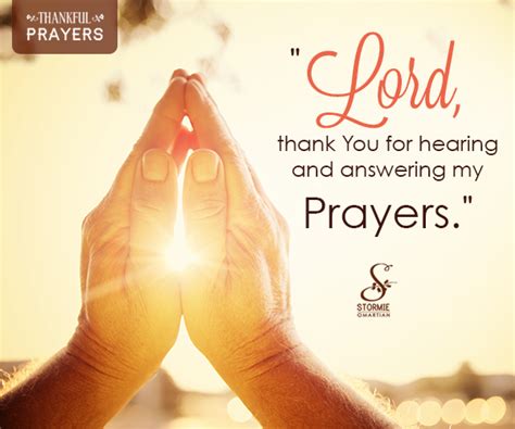 Thank You Answered Prayer Quotes