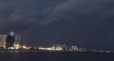 Strange Lights Filmed During Storm Over Myrtle Beach South Carolina
