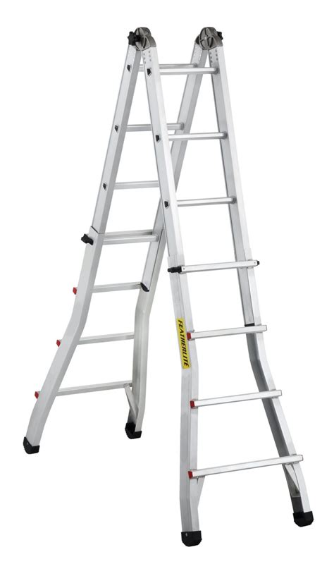 Featherlite 8 Yellow Fiberglass Step Ladder 300 Lb Type 1a