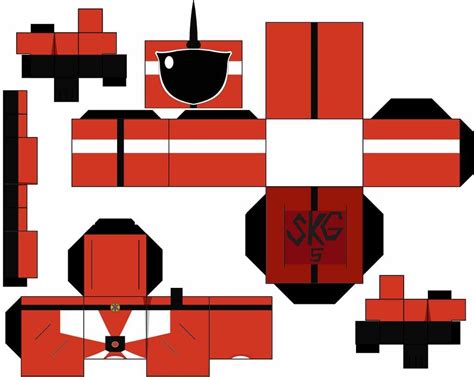 Saibot Renger Red In 2022 Paper Crafts Crafts Cube