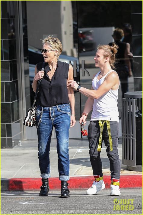 Full Sized Photo Of Sharon Stone With Her Son Roan Photo