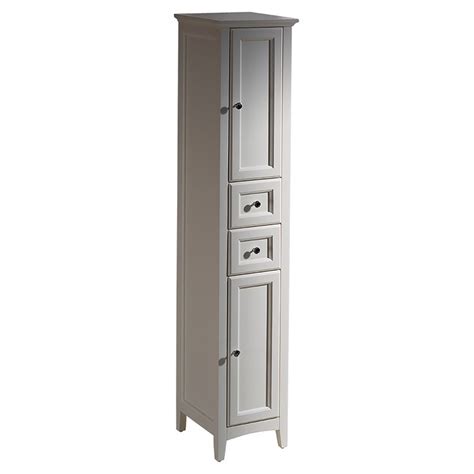 Fresca Oxford Tall Bathroom Linen Cabinet In Antique White Fst2060aw