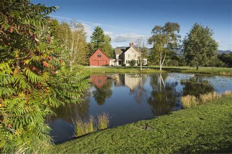 House Near Stowe Vermont Stock Photo Image Of Water 57896426