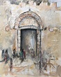 The Jaffa Gate Painting by Diane Voyentzie | Saatchi Art