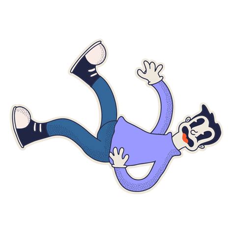 Falling Man Character Png And Svg Design For T Shirts
