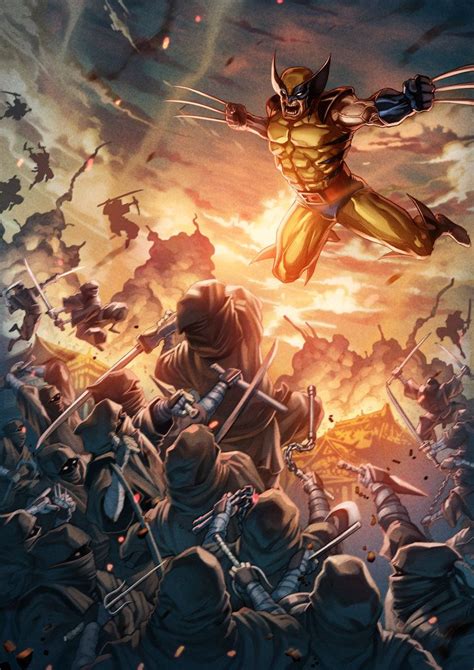 Wolverine Vs The Hand Ninja By Ong Ean Keat And Elmer Santos