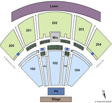 Bb T Pavilion Seating Chart With Rows And Seat Numbers