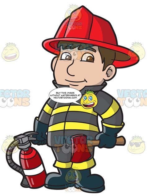 Firefighter Clipart Fire Brigade Man Firefighter Fire Brigade Man