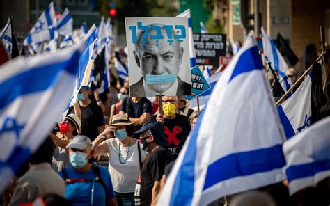 Anti Netanyahu Demonstrators Rally At What Theyre Calling Democracy