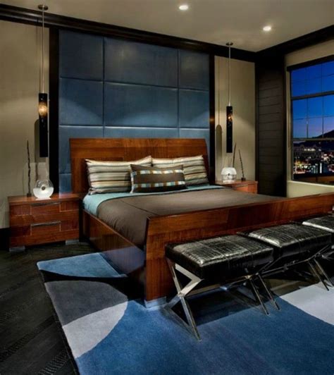 Спальня мужчины Luxurious Bedrooms Masculine Bedroom Design Blue