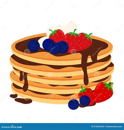 Chocolate Pancake Clipart Png Illustration In Cute Animated Cartoon