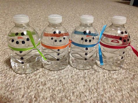 Water Bottle Snowmen Kids Water Bottle Crafts Water Bottle Crafts