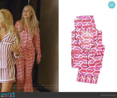 Wornontv Kamerons Pink Lip Print Pajamas On The Real Housewives Of