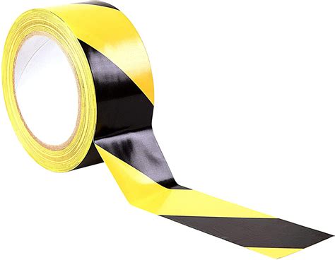 Yellow And Black Self Adhesive Floor Marking Tape