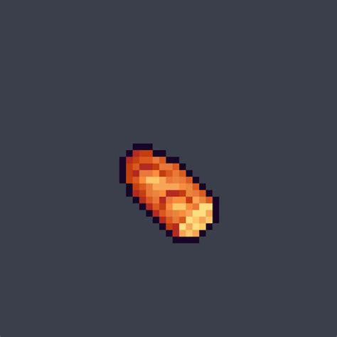 Premium Vector Piece Of Bread In Pixel Art Style