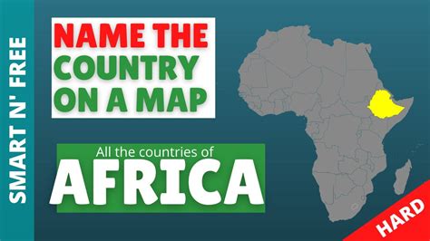 Guess The Country Africa Map Quiz Hard Youtube