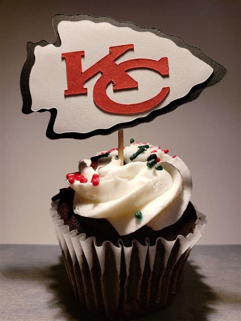 Nfl Cake Toppers Kansas City Chiefs Cupcake Toppers Edible Image Sexiezpicz Web Porn