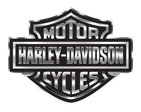 Harley Davidson Bar And Shield Logo Decal X Large 30 X 40 In Gray