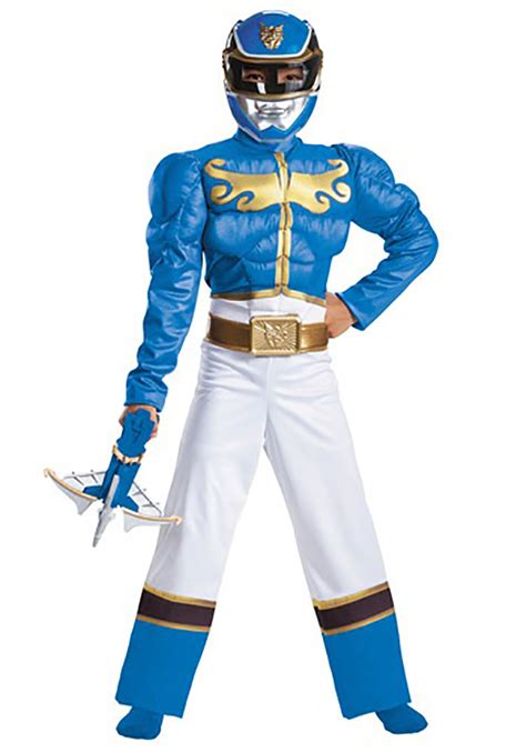 Boys Blue Ranger Megaforce Classic Muscle Costume Jom Fiesta Costume