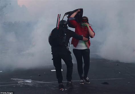 Police Use Tear Gas And Rubber Bullets To Clear Protests From Streets