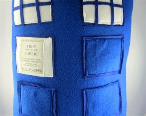 Dr Who Inspired Tardis Big Pillow Made To Order Etsy