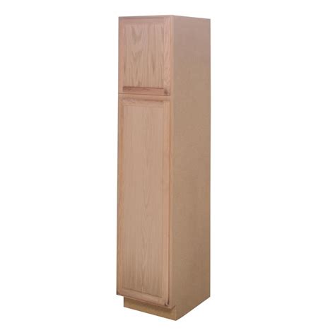 Solid wood & solid oak kitchen cabinets from solid oak. Assembled 18x84x24 in. Pantry Kitchen Cabinet in Unfinished Oak-UC182484OHD - The Home Depot