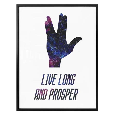 Poster Live Long And Prosper Wall Artfr