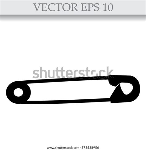 Safety Pins Silhouettes Stock Vector Royalty Free 373538956