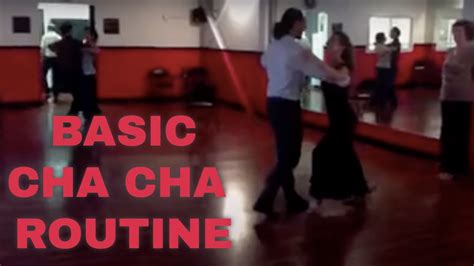 Basic Cha Cha Routine Step Demo Youtube