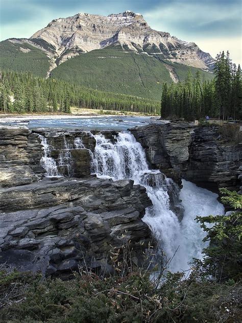 Athabasca Falls In Jasper National Park Alberta Canada Photograph