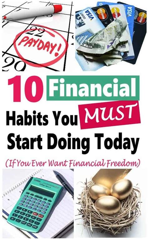 Improve Your Finances 10 Financial Habits You Need To Start Today