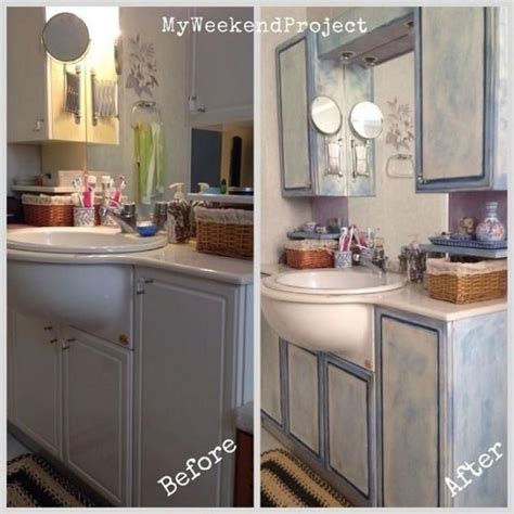 Then, fill in those holes if you don't plan to put hardware back in the same location. Brilliant Painting Bathroom Vanity Before And After Ideas