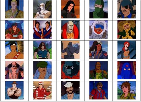 Gi Joe Characters Picture Click Quiz By Gingerlover