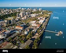 Aerial view of downtown of Maputo, capital city of Mozambique, Africa ...