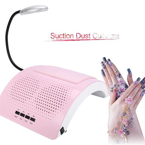 60w Nail Art Salon Suction Dust Collector Uv Gel Nail Dryer Machine