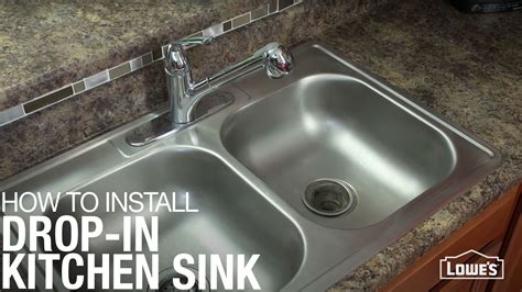 How To Install A Drop In Kitchen Sink Lowes Drop In Kitchen Sink