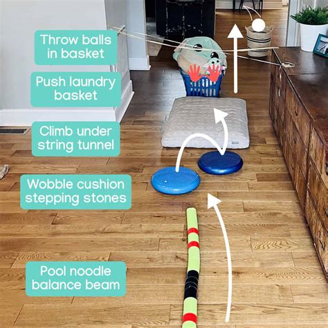 40 Easy Sensory Obstacle Course Ideas For Kids