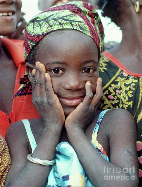 Face Smile Of A Native Girl In Burkina Faso Photograph By Wernher