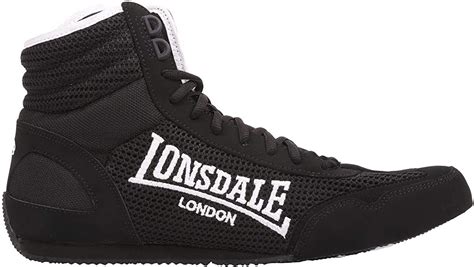 Lonsdale Mens Contender Boxing Boots Blackwhite Uk 11 Uk