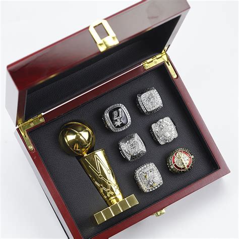 Nba San Antonio Spurs Tim Duncan 5 Championship Rings 1 Hall Of Fame