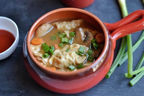 hot and sour potsticker soup wholesomelicious