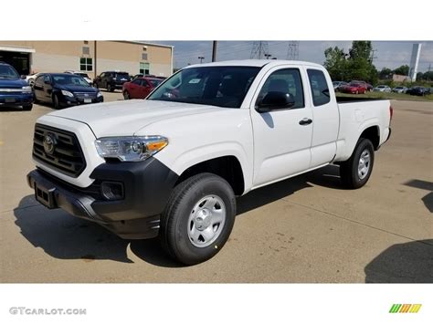 2018 Super White Toyota Tacoma Sr Access Cab 129070821