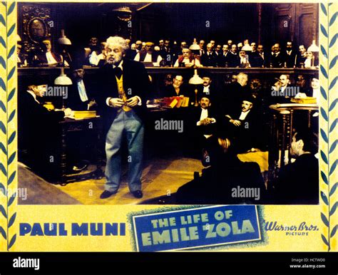 The Life Of Emile Zola Paul Muni 1937 Stock Photo Alamy