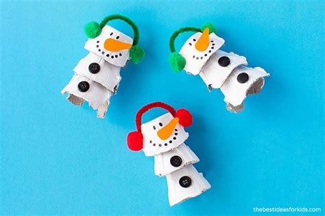 Egg Carton Snowman The Best Ideas For Kids