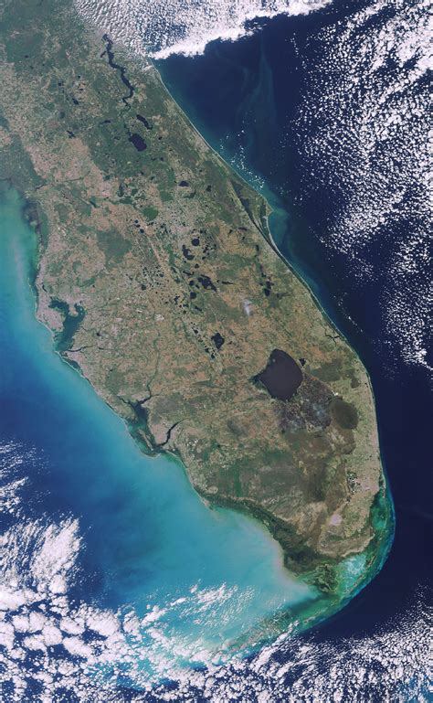 Satellite Photo Florida Earth From Space Satellite Pictures World