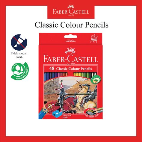 Toko Faber Castell Pensil Warna Classic 48 Long Shopee Indonesia