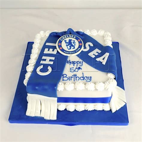 Chelsea Football Team Logo Cakes Cupcakes Mumbai 16 Number Birthday