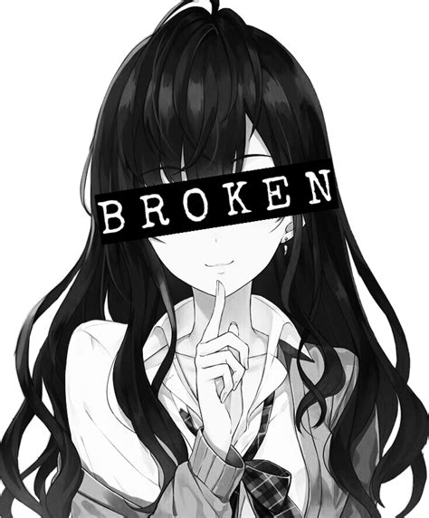 Broken Anime Girl Freetoedit Sticker By Kris