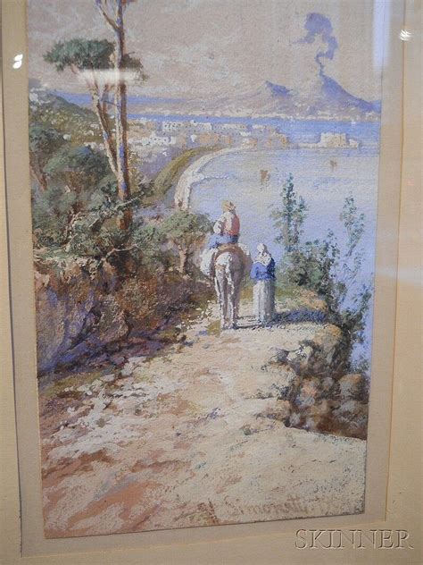 Sold Price Attilio Simonetti Italian 1843 1925 The Road To Naples Signed And Dated A