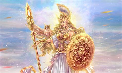 This goddess oversees the physical. Athena the Goddess of War fantasy art Desktop HD Wallpaper ...